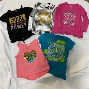 Bundle of 5 sparkle shirts